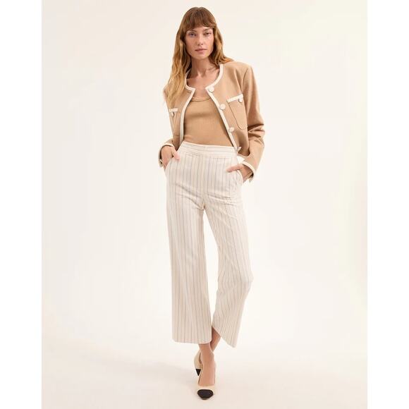 VERONICA BEARD Beale Cotton-Blend Tweed Jacket Size 8 - Picture 8 of 15